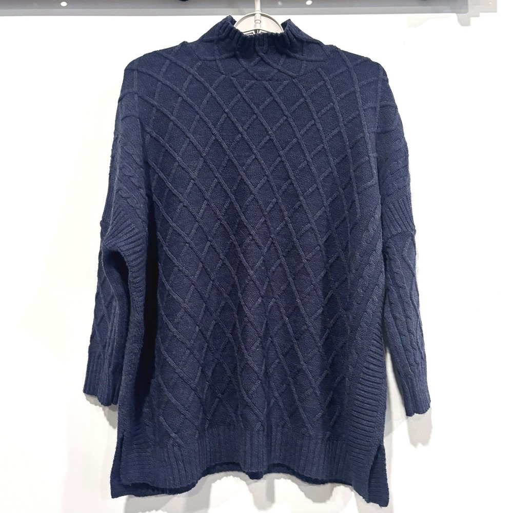 MerSea Womens Sweater Cable Knit Oversized Coastal Nautical Cozy Oversized 21389